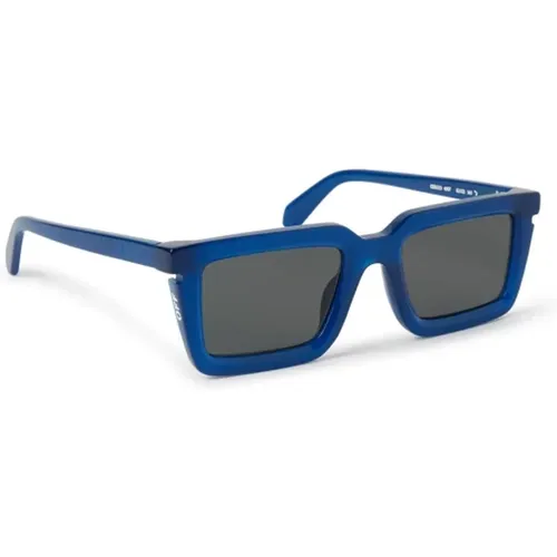 Windgeblasene Quadratische Sonnenbrille , unisex, Größe: 52 MM - Off White - Modalova