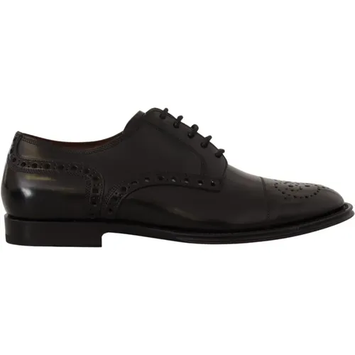 Schwarze Wingtip Oxford Formelle Schuhe - Dolce & Gabbana - Modalova