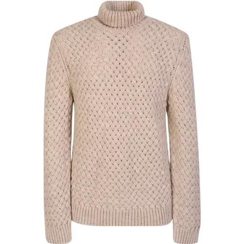 Wool blend woen knit Turtleneck , male, Sizes: 2XL - Lardini - Modalova