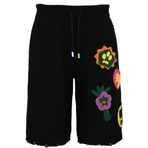 Casual Summer Knit Shorts , male, Sizes: M - Barrow - Modalova