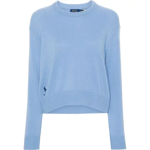 Blaue Wollpullover mit langen Ärmeln - Polo Ralph Lauren - Modalova