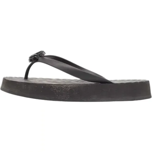 Pre-owned Rubber flats , female, Sizes: 6 UK - Gucci Vintage - Modalova