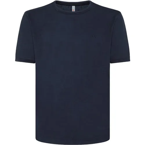 Flammen Baumwoll T-Shirt für Männer , Herren, Größe: XL - Sun68 - Modalova