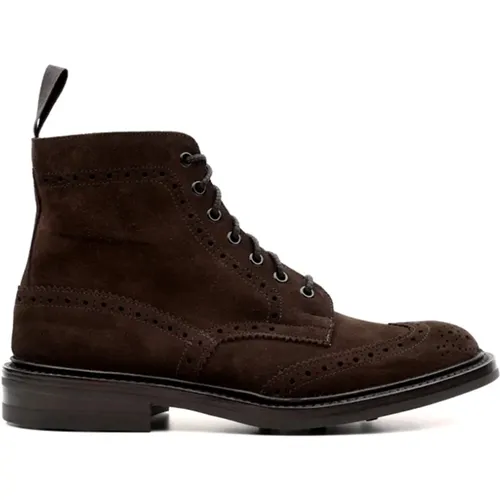 Stow Coffee Boots , male, Sizes: 10 1/2 UK, 10 UK, 11 UK, 6 UK, 7 UK, 9 UK - Tricker's - Modalova