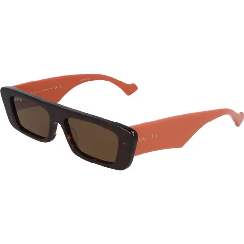 Rechteckige Acetat Sonnenbrille Gg1331S , unisex, Größe: 54 MM - Gucci - Modalova