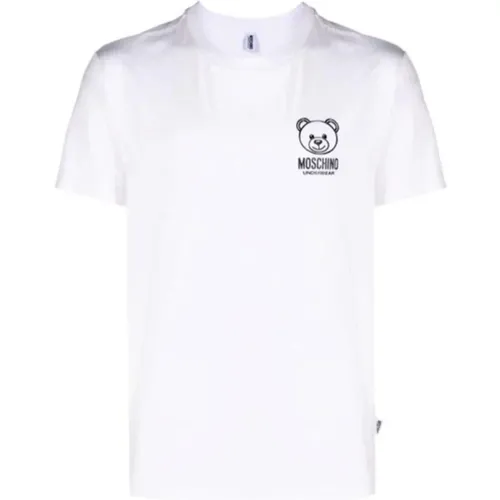 Weißes T-Shirt und Polo-Set , Damen, Größe: L - Love Moschino - Modalova