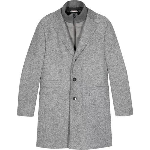 Wool Blend Coat with Detachable Inner , male, Sizes: XL, 2XL, M - Hugo Boss - Modalova