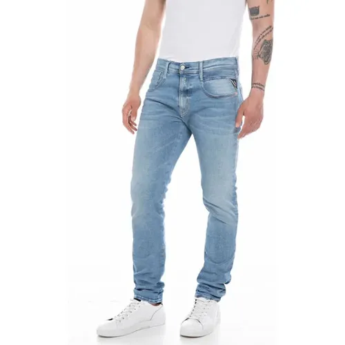 Stilvolle Gerades Jeans , Herren, Größe: W32 L36 - Replay - Modalova