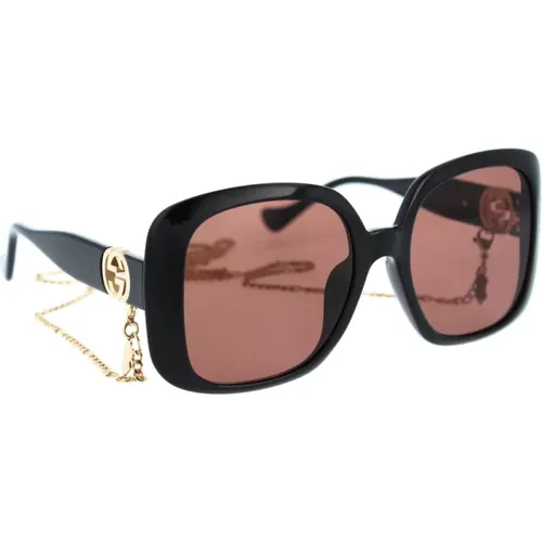 Iconic Sunglasses for Women , female, Sizes: 57 MM - Gucci - Modalova