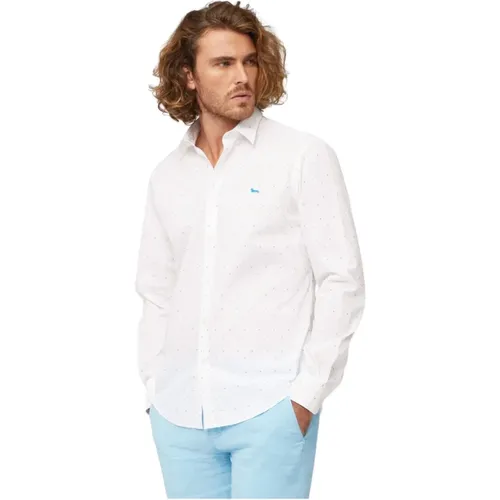Two-Tone Micro Fil Coupé Shirt , male, Sizes: XL, 3XL, M, L, 2XL - Harmont & Blaine - Modalova