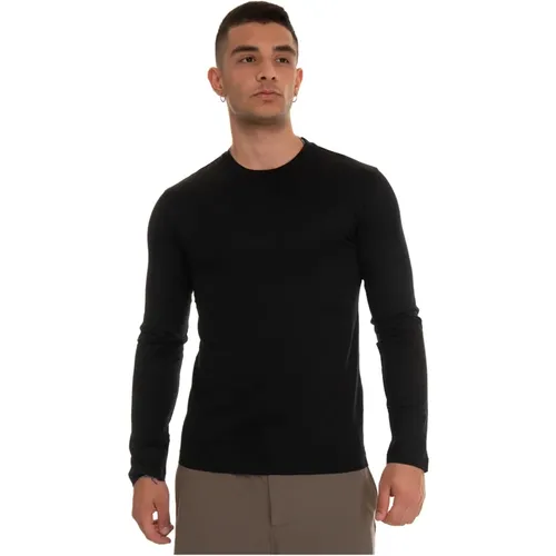 Slim Fit Langarm T-Shirt , Herren, Größe: M - Emporio Armani - Modalova