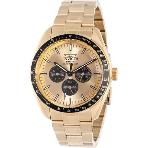 Gold Dial Quartz Watch Specialty Collection , male, Sizes: ONE SIZE - Invicta Watches - Modalova