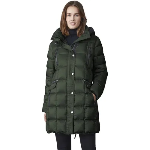 Quilted Down Jacket with Removable Hood , female, Sizes: 2XL - Junge - Modalova