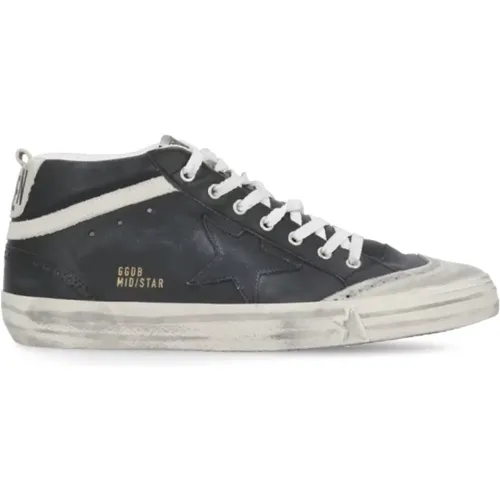 Schwarze Leder High-Top Sneakers Herren - Golden Goose - Modalova