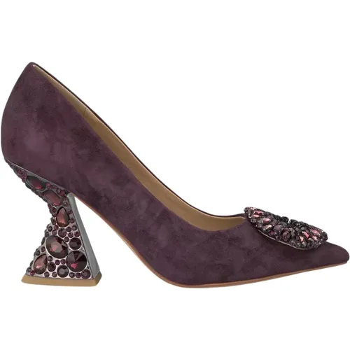 Embellished Heeled Shoe , female, Sizes: 5 UK, 4 UK - Alma en Pena - Modalova