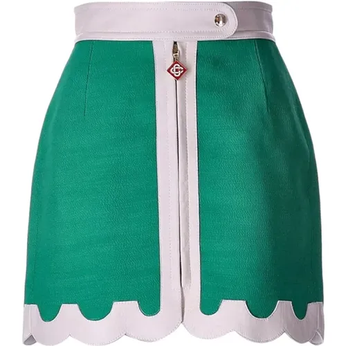 Zipper Skirt , female, Sizes: 2XS - Casablanca - Modalova