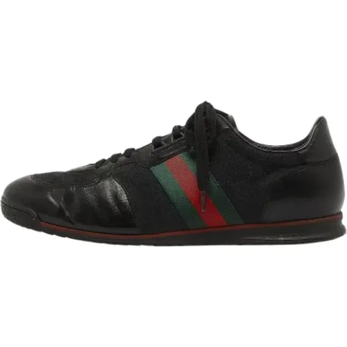 Pre-owned Canvas sneakers , male, Sizes: 10 1/2 UK - Gucci Vintage - Modalova