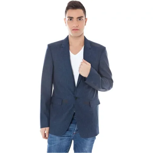 Classic Jacket with Button Closure and Multiple Pockets , male, Sizes: L - Calvin Klein - Modalova