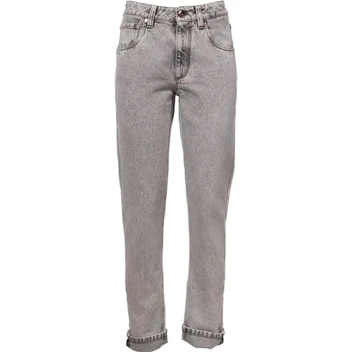 Slim-Fit Women`s Jeans with Classic Design , female, Sizes: S - BRUNELLO CUCINELLI - Modalova