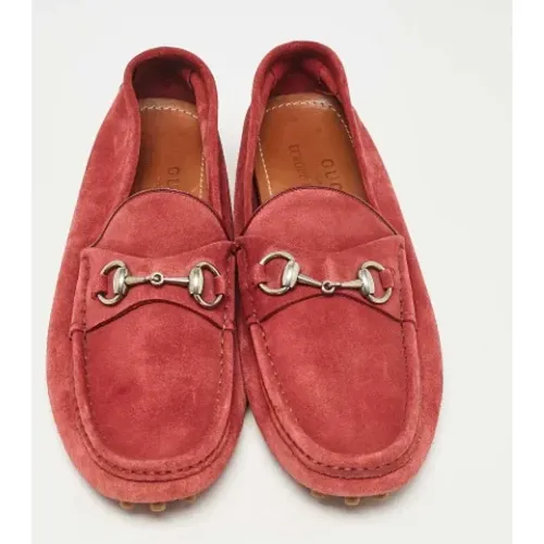 Pre-owned Suede flats , male, Sizes: 8 UK - Gucci Vintage - Modalova