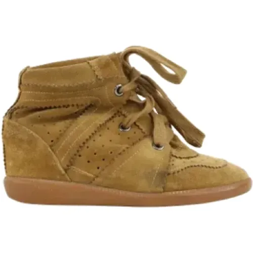 Suede Wedge Sneakers - Size 35 , female, Sizes: 2 UK - Isabel Marant Pre-owned - Modalova