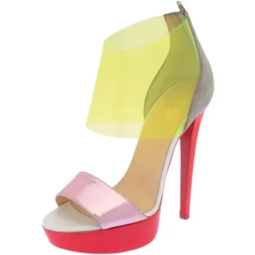 Pre-owned Leather sandals , female, Sizes: 3 UK - Christian Louboutin Pre-owned - Modalova