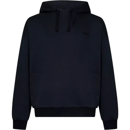 Sweater with Hood and Pockets , male, Sizes: XL, S, L, M - Ermenegildo Zegna - Modalova