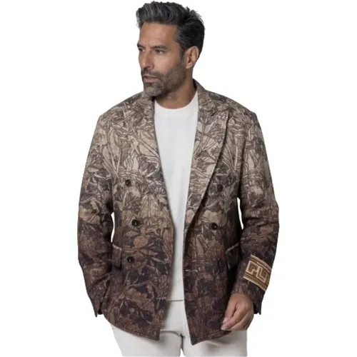 Blumiger Brauner Blazer - Pierre-Louis Mascia - Modalova