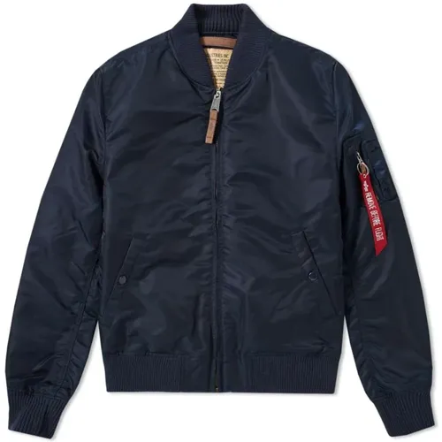 Ma-1 VF 59 Fliegerjacke - Rep. Blau , Herren, Größe: L - alpha industries - Modalova