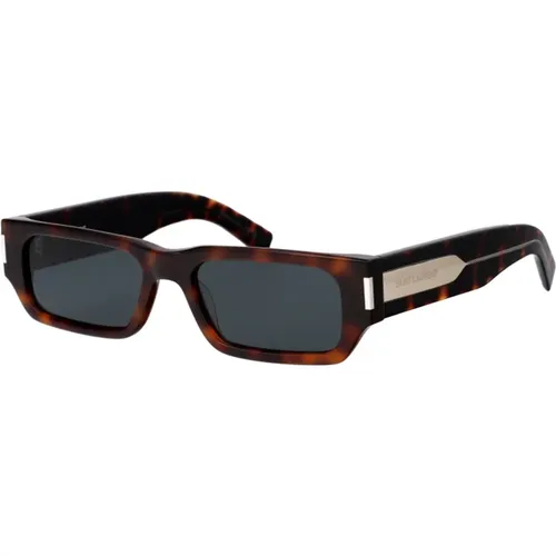 Stylische Sonnenbrille SL 660,Schmale Rechteckige Sonnenbrille SL 660 - Saint Laurent - Modalova