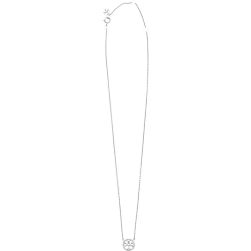 Pave Pendant Necklace , female, Sizes: ONE SIZE - TORY BURCH - Modalova