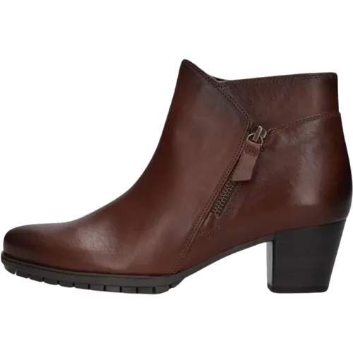 Stilvolle Cognac Ankle Boots , Damen, Größe: 38 EU - Gabor - Modalova