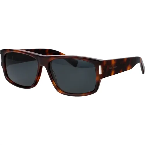 Stylische Sonnenbrille SL 689,Klassische Rechteckige Sonnenbrille SL 689 - Saint Laurent - Modalova