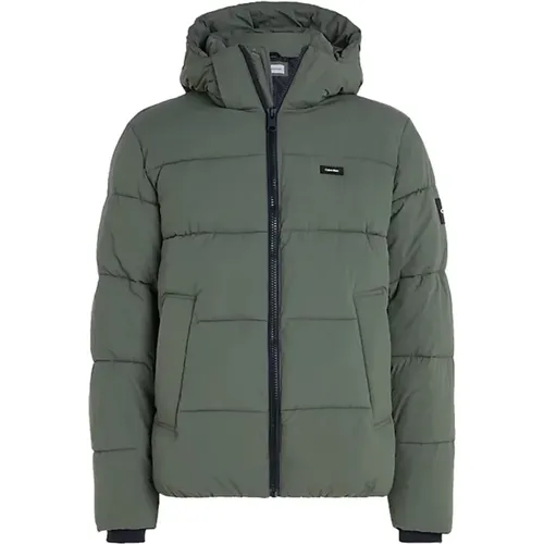 Timo Men Jacket with Detachable Hood , male, Sizes: L, XL - Calvin Klein - Modalova