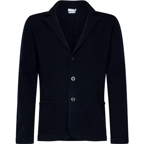 Blauer Strickblazer-Stil Cardigan , Herren, Größe: M - Boglioli - Modalova