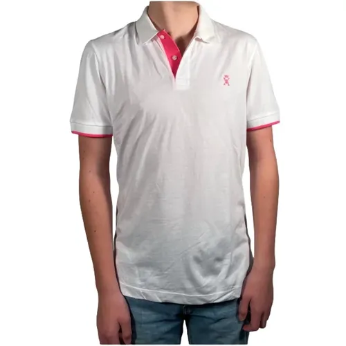 Weißes Baumwoll-Polo-Shirt , Herren, Größe: S - Vicomte A. - Modalova