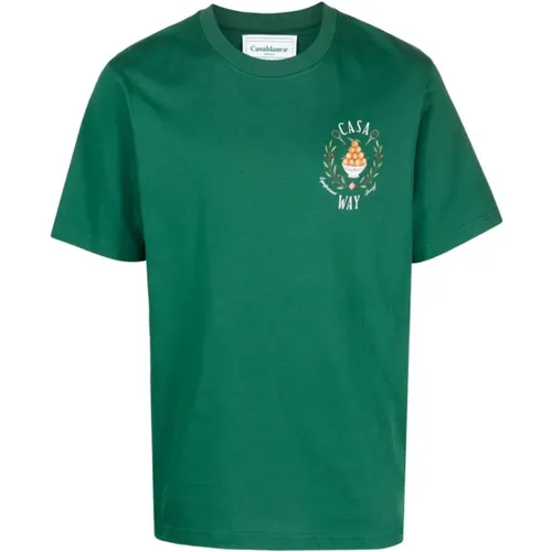 Printed T-Shirt - Casa Way , male, Sizes: 2XL, M, XL, S, L - Casablanca - Modalova