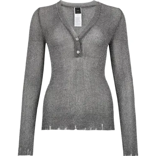 Graue Pullover Kollektion , Damen, Größe: M - pinko - Modalova