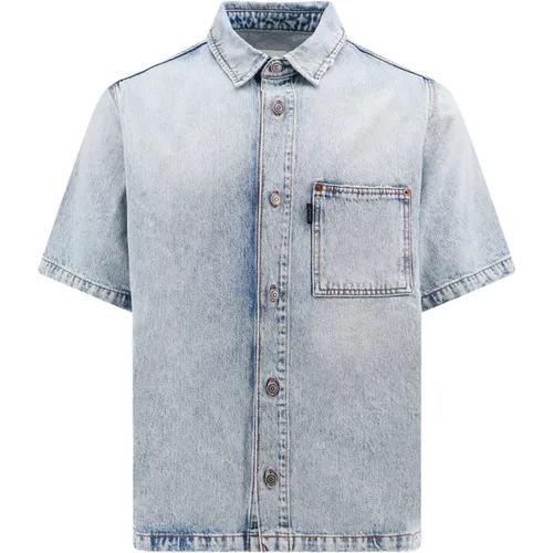 Short Sleeve Shirt with Metal Buttons , male, Sizes: XL, L, M - Haikure - Modalova