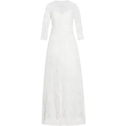 Elegantes Spitzen V-Ausschnitt Brautkleid , Damen, Größe: XS - IVY OAK - Modalova