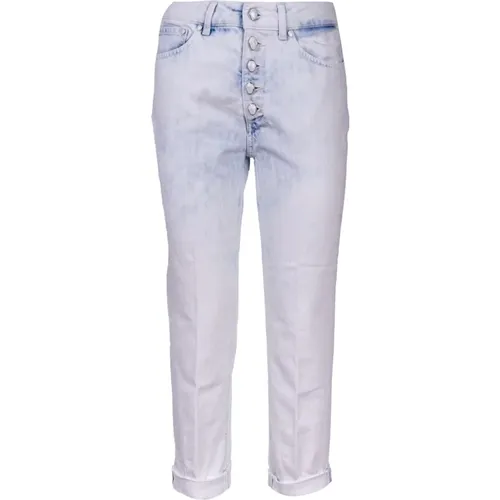 Stylish Cropped Denim Jeans , female, Sizes: W28, W29, W26, W27, W25 - Dondup - Modalova