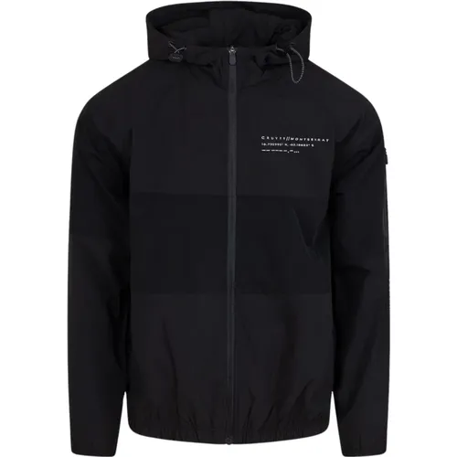 Schwarze Kapuzen-Trainingsjacke Herren , Herren, Größe: XL - Cruyff - Modalova