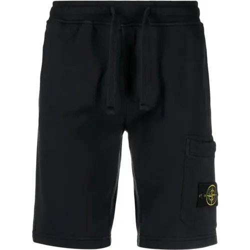 Shorts with Pockets and Elastic Waist , male, Sizes: L, S, M - Stone Island - Modalova