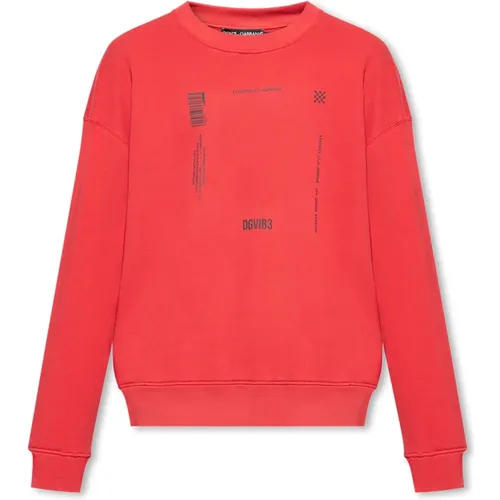 Bedruckter Sweatshirt , Herren, Größe: S - Dolce & Gabbana - Modalova