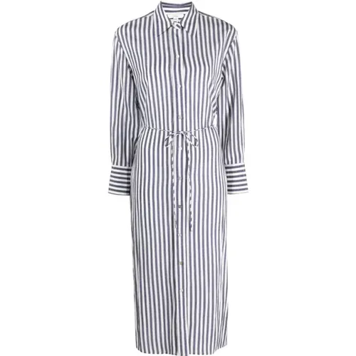 Coast stripe shirt dress , female, Sizes: L, S - Vince - Modalova