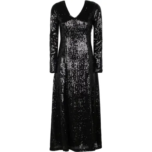 Sequin Long Dress , female, Sizes: S, XS, M - Selected Femme - Modalova