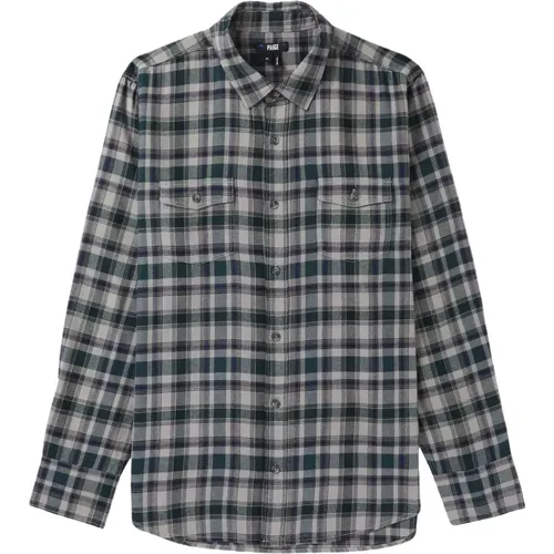 Everett Shirt in Jasper Hills , male, Sizes: XL, M, L, S - Paige - Modalova