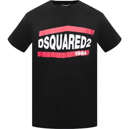 Iconic Baumwoll T-Shirt Dsquared2 - Dsquared2 - Modalova