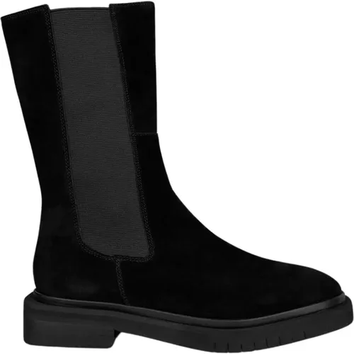 Leather Ankle Boots with Round Toe , female, Sizes: 5 UK, 3 UK, 4 UK, 6 UK, 7 UK - Alma en Pena - Modalova