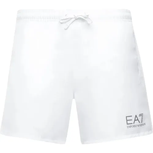 Sea Shorts with Elastic Waistband , male, Sizes: L, 2XL - Emporio Armani EA7 - Modalova